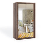 Kleiderschrank Bono 120 mit Spiegel Eiche Monastery