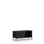 TV-Lowboard Querty 1D Schwarz